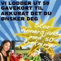Vinn 1 av 50 gavekort