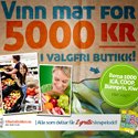 Vinn mat for 5000 kr i valgfri butikk (ICA, Rema etc.)