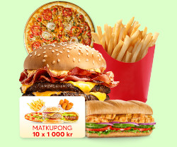 Vinn 10x 1000 kr matkupong Vinn 10x 1000 kr matkupong