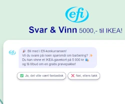 Vinn 5000 kr gavekort til IKEA Vinn 5000 kr gavekort til IKEA