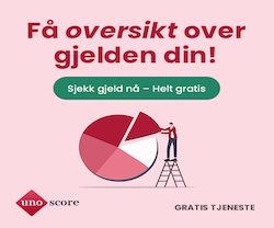 Vinn nedbet. av gjeld 100 000 kr