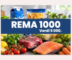 Vinn et gavekort til REMA 1000 på 5 000 kr
